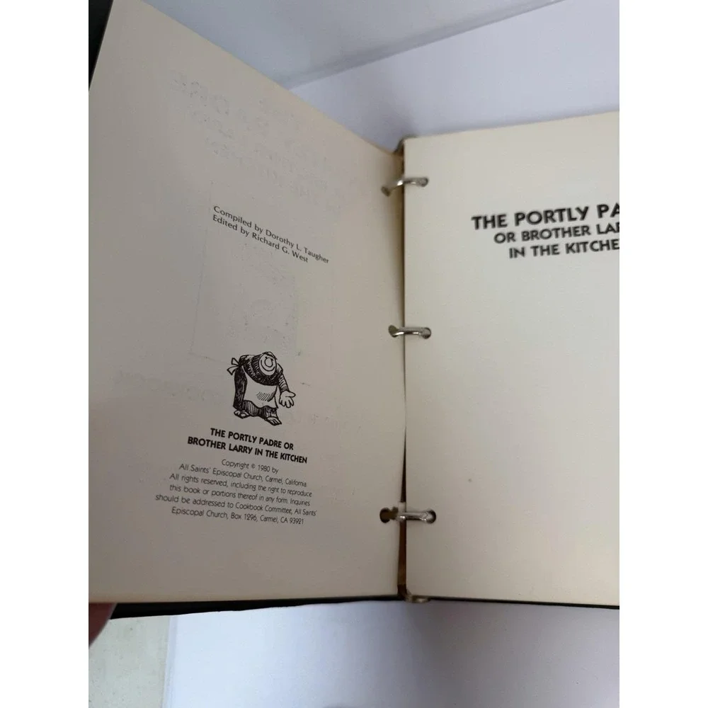 The Portly Padre Church Cookbook 1980 SIGNED by Illustrator Eldon Dedini Vintage